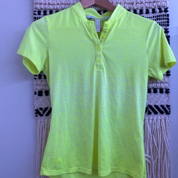 Adidas ladies golf polo size xs low collar short sleeve top athletic summer - Picture 10 of 10